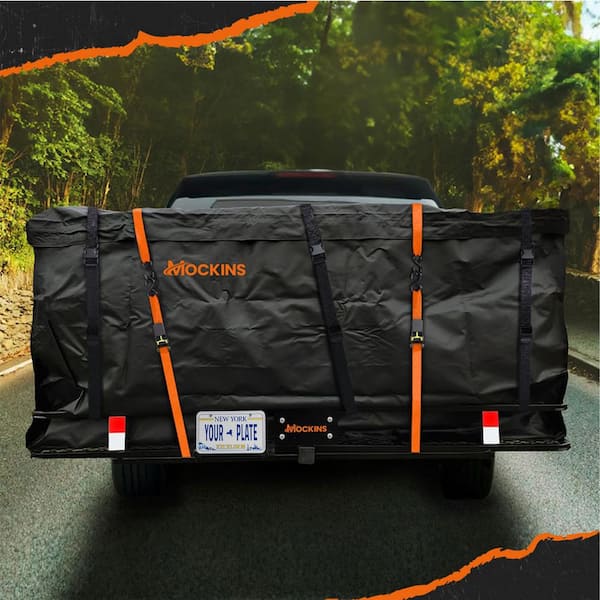 Mockins 70 in. x 30 in. x 6 in. Foldable Hitch Cargo Carrier with 500 lbs. Capacity - Includes 40 cu. ft. Waterproof Cargo Bag