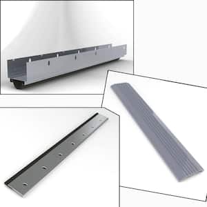 36 in. x 84 in. Gray Complete Weather-Strip Package for Doors