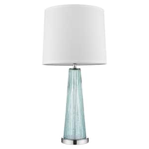 29 in. Silver Standard Light Bulb Bedside Table Lamp
