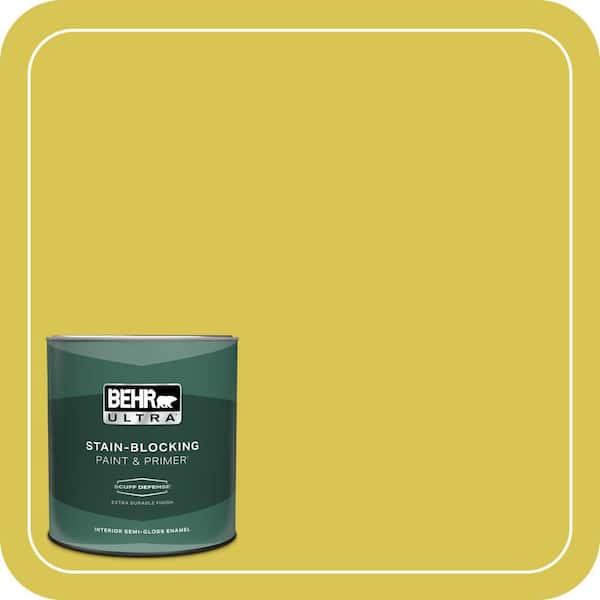 BEHR ULTRA 1 qt. Home Decorators Collection #HDC-SM16-10 Pepperoncini Extra Durable Semi-Gloss Enamel Interior Paint & Primer