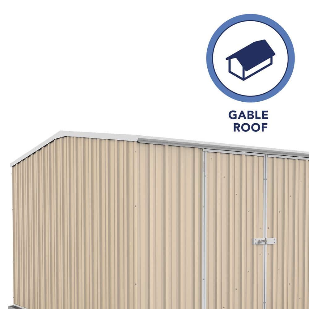 Premier 10' x 10' Classic Cream Metal Storage Shed