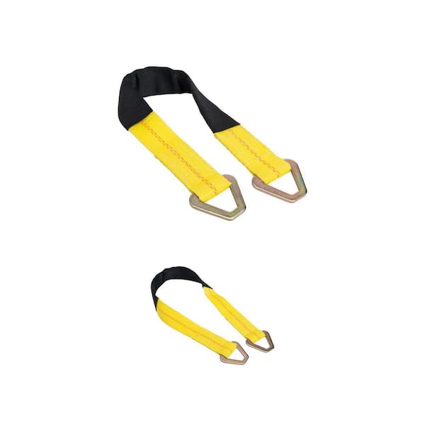 2 ft. and 2 in. x 36 in. Keeper Axle Straps with D-Ring and Protective Sleeve Combo