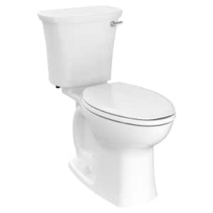 Edgemere 2-Piece 1.28 GPF Single Flush Right Height Elongated Toilet in White, Seat Not Included