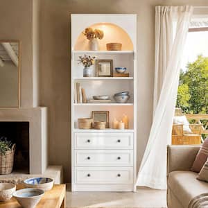 Homsee 86.6" Accent Storage Cabinet with 4 Shelves, 3 Drawers only $599.99