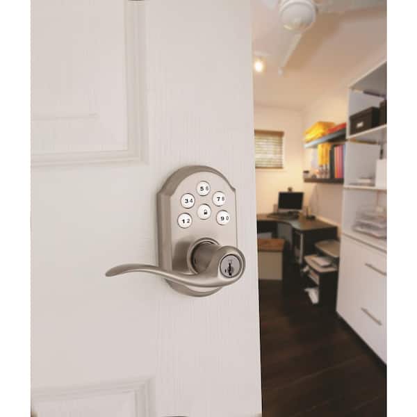 Kwikset Z-Wave SmartCode Lifetime Satin Nickel Keypad Electronic