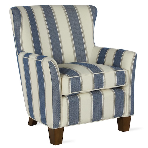 blue striped chair