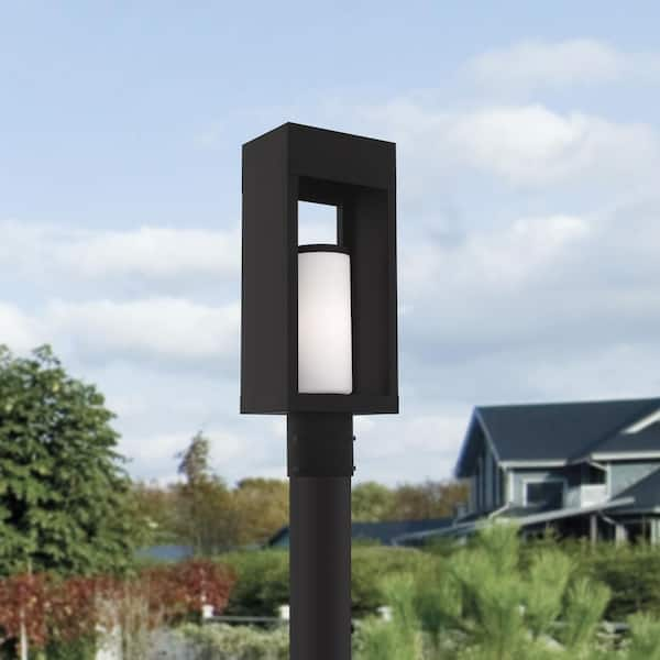 Livex Lighting 2548-04 Amwell 4-Light Outdoor Post Head， Black-