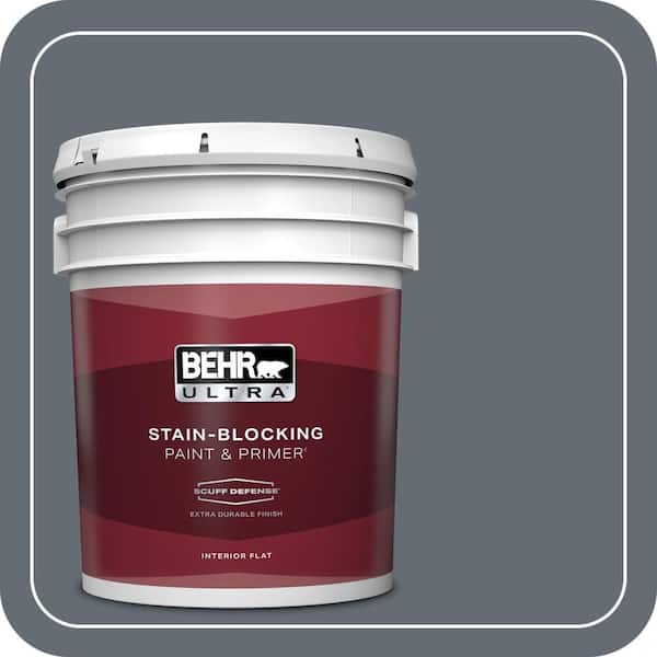 BEHR ULTRA 5 gal. #PPU26-22 Summer Storm Extra Durable Flat Interior Paint & Primer
