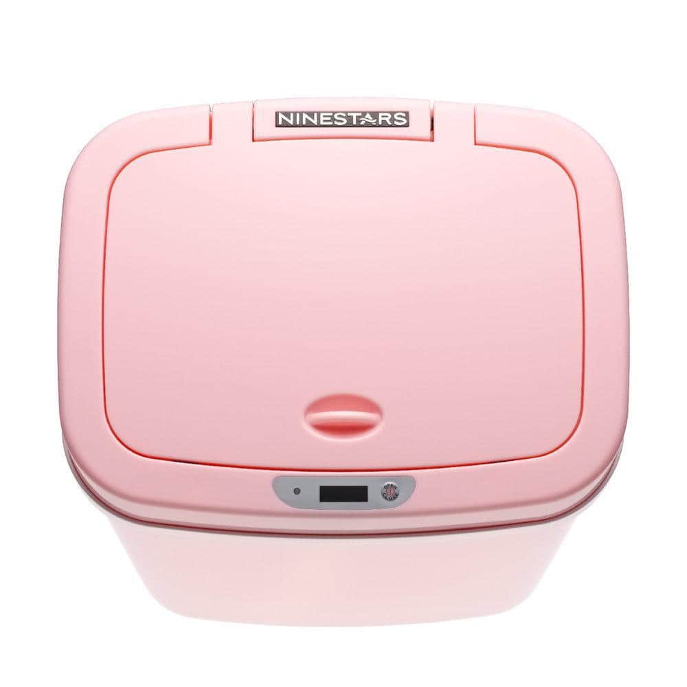 Pink 3.2 Gallon Touchless Plastic Trash Can