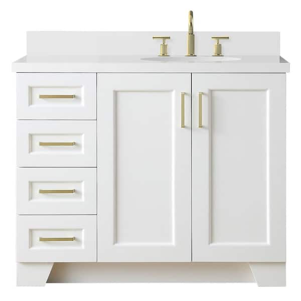 Ariel Taylor 43 In W X 22 D Bath, Bathroom Vanity Top With Right Offset Sink