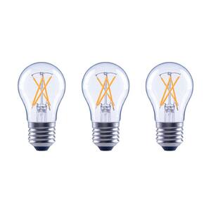 40-Watt Equivalent A15 Dimmable ENERGY STAR Clear Glass Filament Vintage Edison LED Light Bulb Bright White (3-Pack)