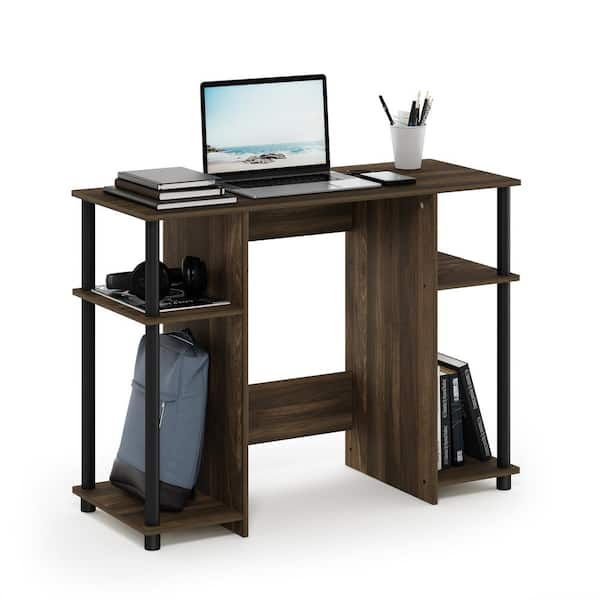 Furinno 32 in. Rectangular Beech 2 Drawer Computer Desk with Built