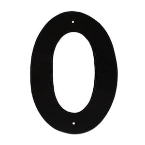 6 in. Helvetica House Number 0