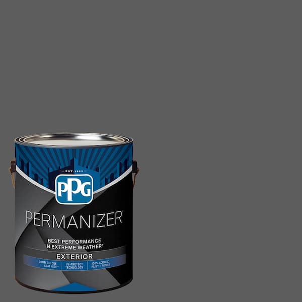 PERMANIZER 1 gal. PPG1001-6 Knight's Armor Semi-Gloss Exterior Paint