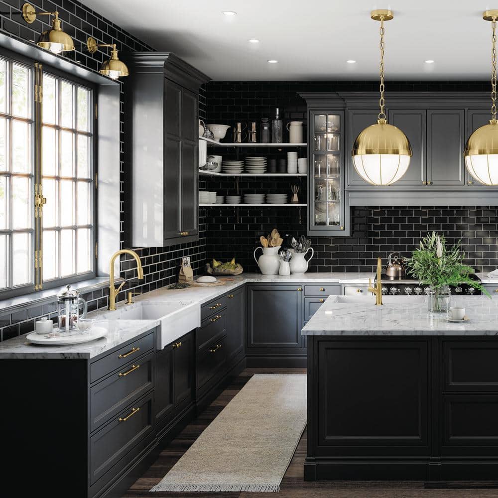 Brushed Gold Stainless Steel Kitchen Faucet with Pull-out Spray