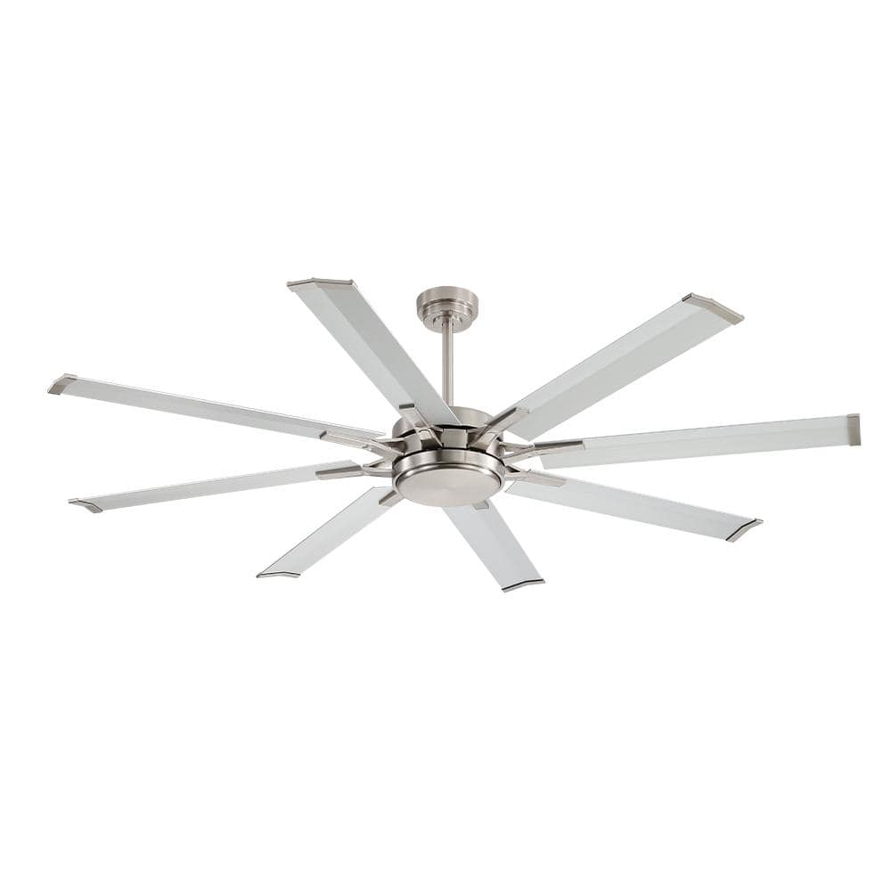 72 in. (6 ft.) Indoor Aluminum Blades Ceiling Fan with Remote, Nickel and Silver price history on PriceWatchPro