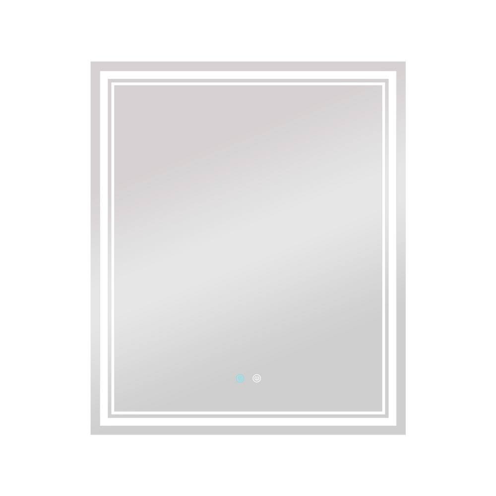 Baily 30 in. W x 36 in. H Rectangular Frameless Wall Bathroom Vanity Mirror in Silver price history on PriceWatchPro