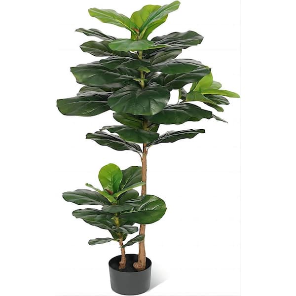 Patere 4 ft. Tall Artificial Fiddle Leaf Fig Tree Plant
