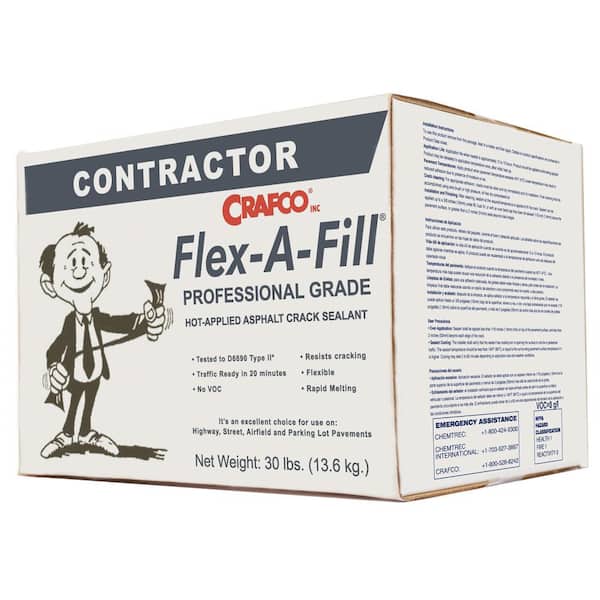 Crafco Flex-A-Fill 30 lb. Box Black Pavement Crack Repair Sealant