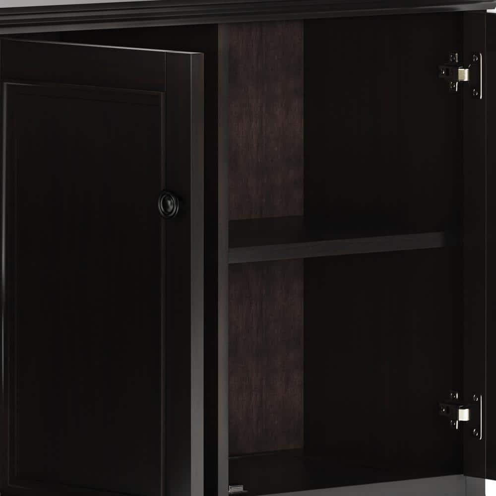 Amherst Traditional Hickory Brown Solid Wood 3-Door Storage Cabinet