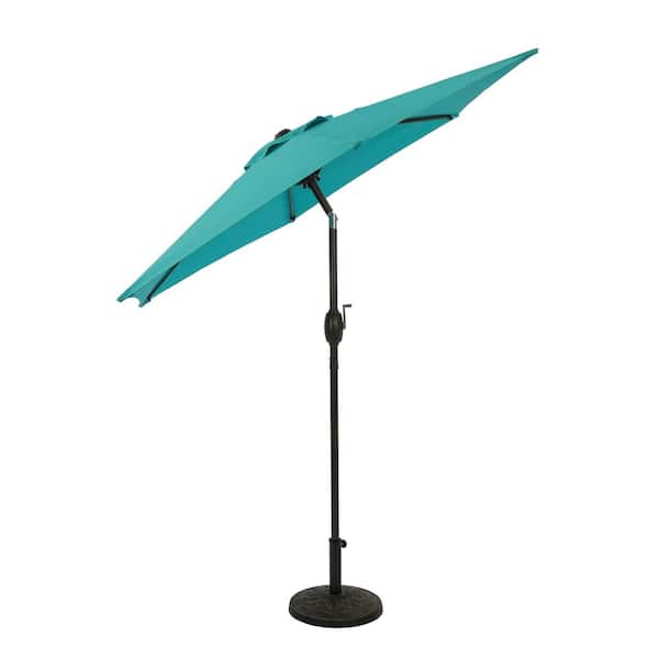 Unbranded 7.5 ft. Market Patio Umbrella in Blue