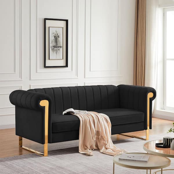 Black Velvet Couch With Gold Legs | sites.unimi.it