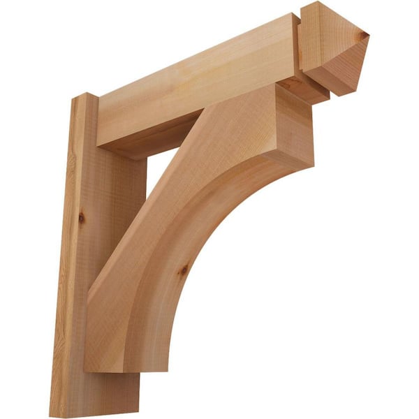 Ekena Millwork 6 in. x 20 in. x 20 in. Western Red Cedar Westlake Arts and Crafts Smooth Outlooker