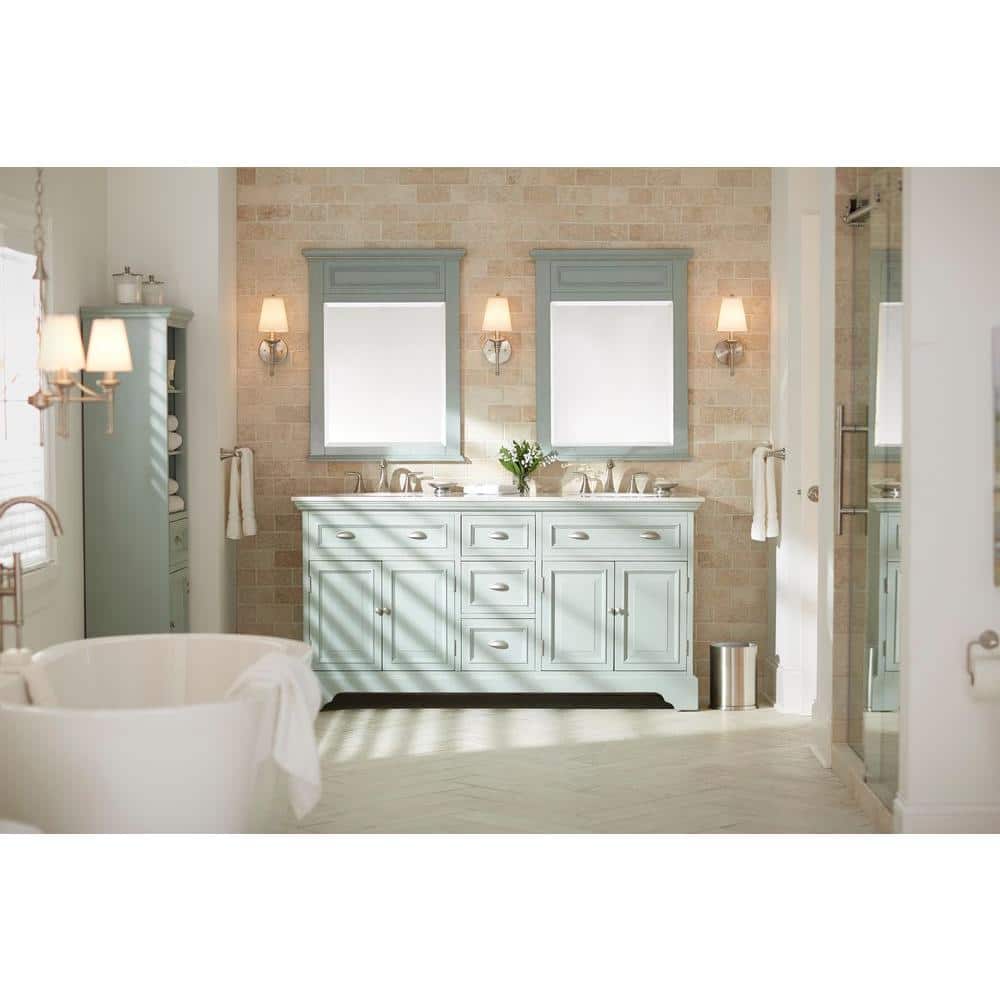 Bologna Chiaro Tumbled Travertine Bathroom Floor and Wall Tile