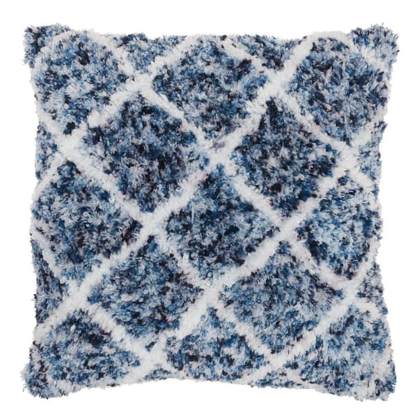 Mina Victory Lifestyles Navy 24 in. x 24 in. Throw Pillow