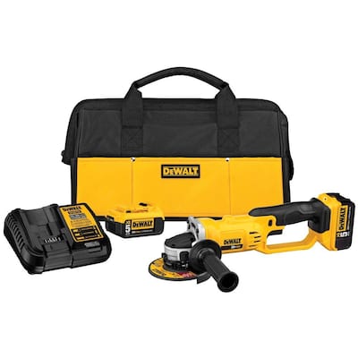 20V MAX Cordless 4.5 in. - 5 in. Grinder, (2) 20V 5.0Ah Batteries, and Charger