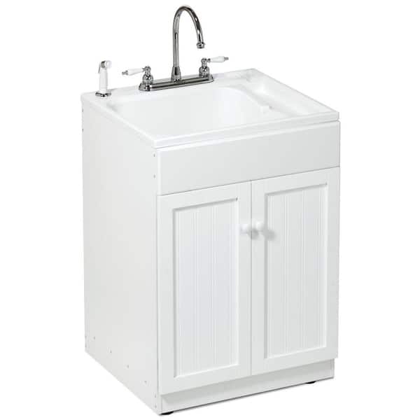 ASB 22 in. x 25 in. All-in-One ABS Drop in Utility Sink-DISCONTINUED