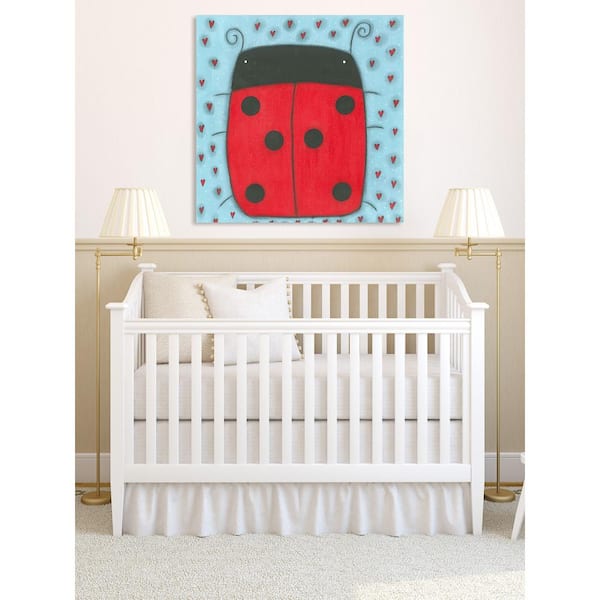 18 in. H x 18 in. W Ladybug by Tatijana Lawrence Printed Canvas Wall Art