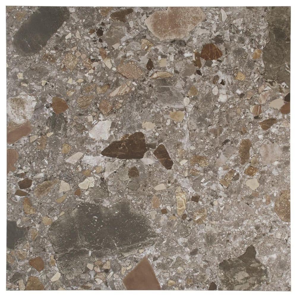 Luxe Terrazzo Fossil Gray 8 in. x 0.35 in. Terrazzo Look Matte Porcelain Floor and Wall Tile Sample price history on PriceWatchPro