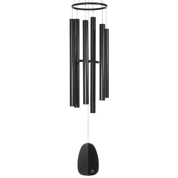 WOODSTOCK CHIMES Signature Collection, Windsinger Chimes of Apollo, Black 68 in. Wind Chime WWAB