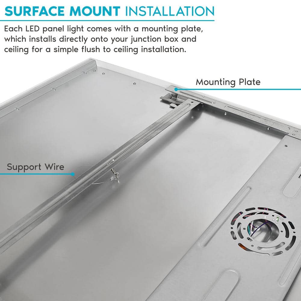Luxrite 48" White LED Surface Mount Panel Light
