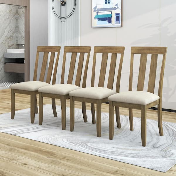 oak chairs with cushions