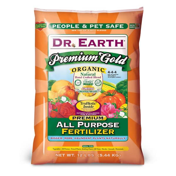 DR. EARTH 12 lb. Organic Premium Gold All Purpose Fertilizer-712X - The ...