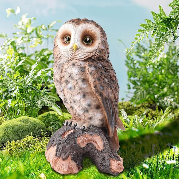 Outdoor Resin Owl Garden Statues L0CSVLN3XT - The Home Depot