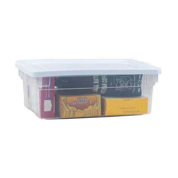 Rubbermaid Cleverstore Clear Dorm Variety Pack, Clear Plastic Storage Bins  with Built-In Handles to Maximize Storage, Great for Large and Small Items