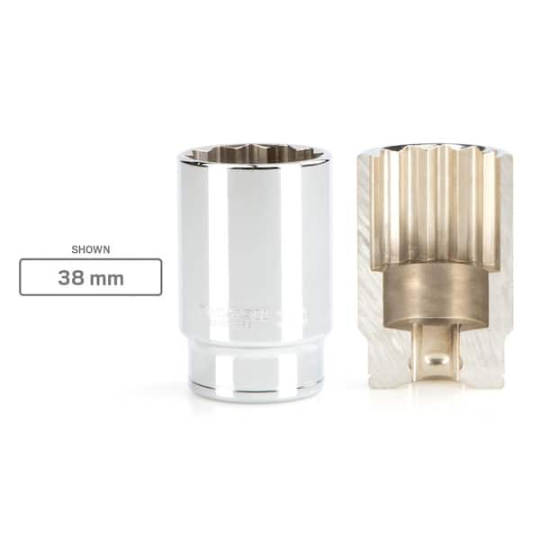 TEKTON 1/2 in. Drive x 37 mm Deep 12-Point Socket SHD23337 - The