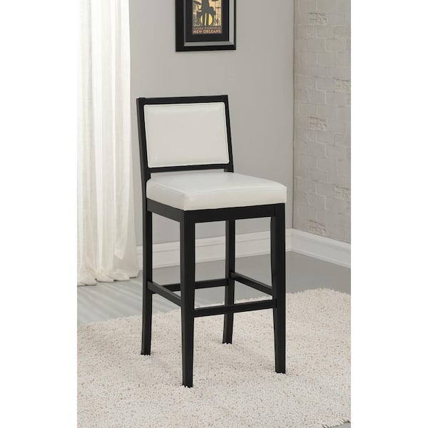 American Heritage Billiards Fairmount 30 in. Black Cushioned Bar Stool