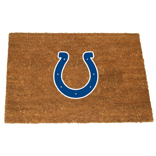 The Memory Company Indianapolis Colts 19.5 in. x 29.5 in. Coir Fiber Colored Logo Door Mat