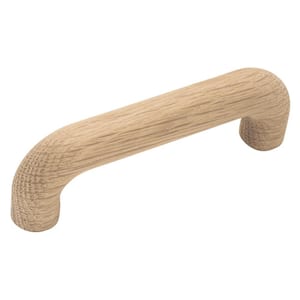 Natural Woodcraft 3-1/2 in. (89 mm) Un Wood Cabinet Door and Drawer Pull