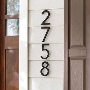 6 Inch House Home Address Street Numbers for Outdoor Indoor Exterior Building Apartment Yard Black Plastic 7 UV Resistant Number 0-9 Letter A-B-C