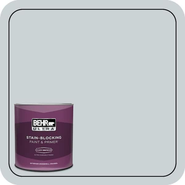 BEHR ULTRA 1 qt. #N490-1 Absolute Zero Extra Durable Eggshell Enamel Interior Paint & Primer