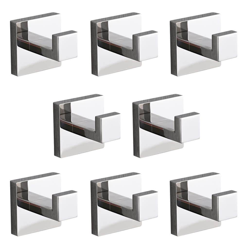 8-Pack J-Hook Wall-Mounted Stainless Steel Bathroom Robe/Towel Hook in Chrome for Bathroom Kitchen price history on PriceWatchPro