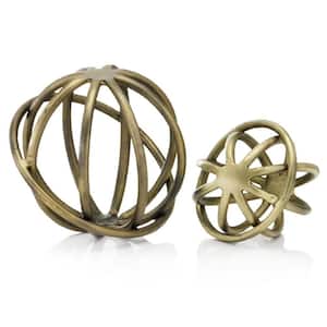 Rosemary Abstract Bronze Gold Large Sphere