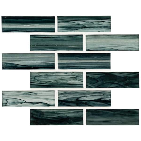 MSI Midnight Blue Ombre 10.24 in. x 11.34 in. Matte Glass Mesh-Mounted Mosaic Tile (0.81 sq. ft./Each)