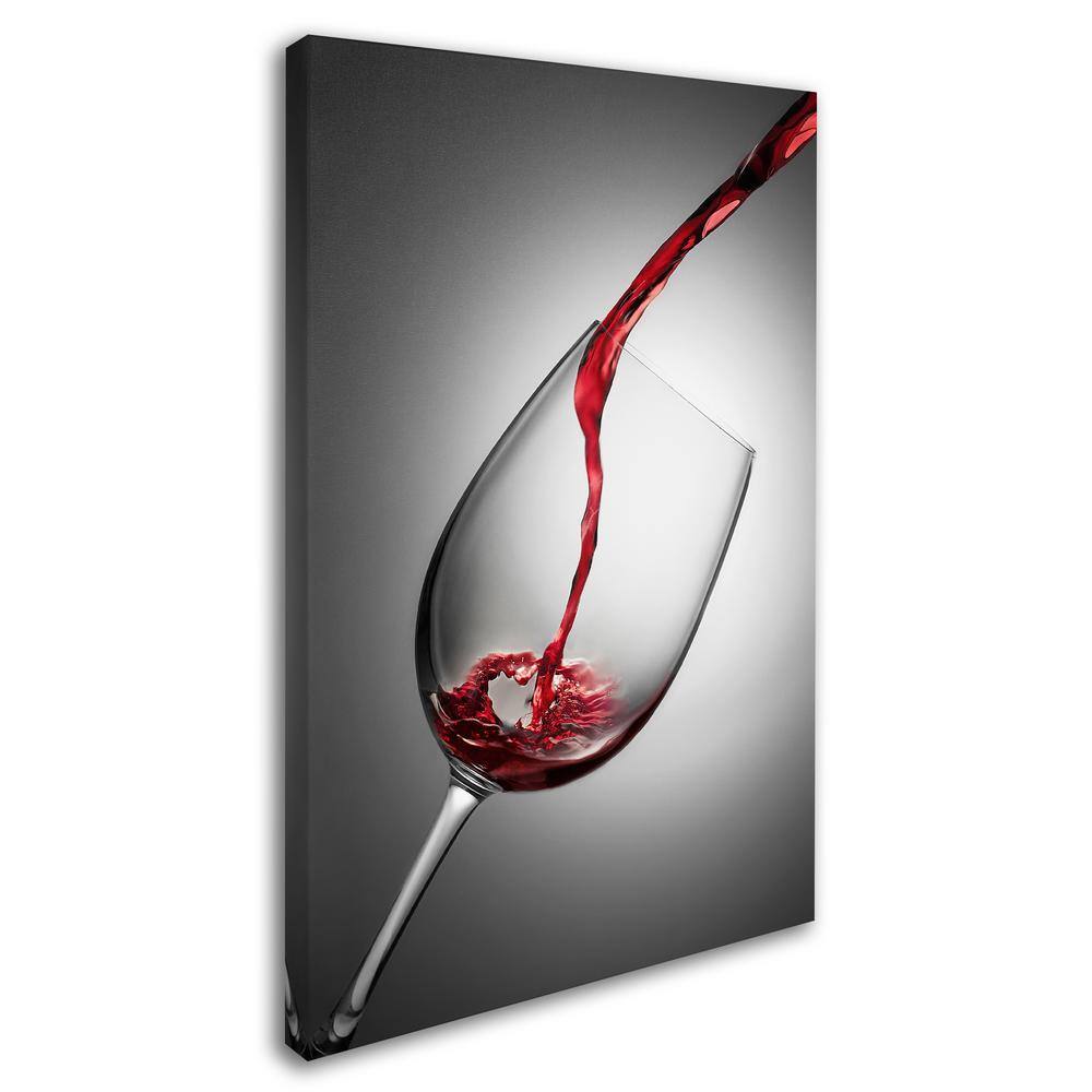 Jesus M. Garcia 'Copa Grana' Red Wine Pour Canvas Print