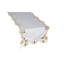 Pearl and Bead Scallop Table Runner